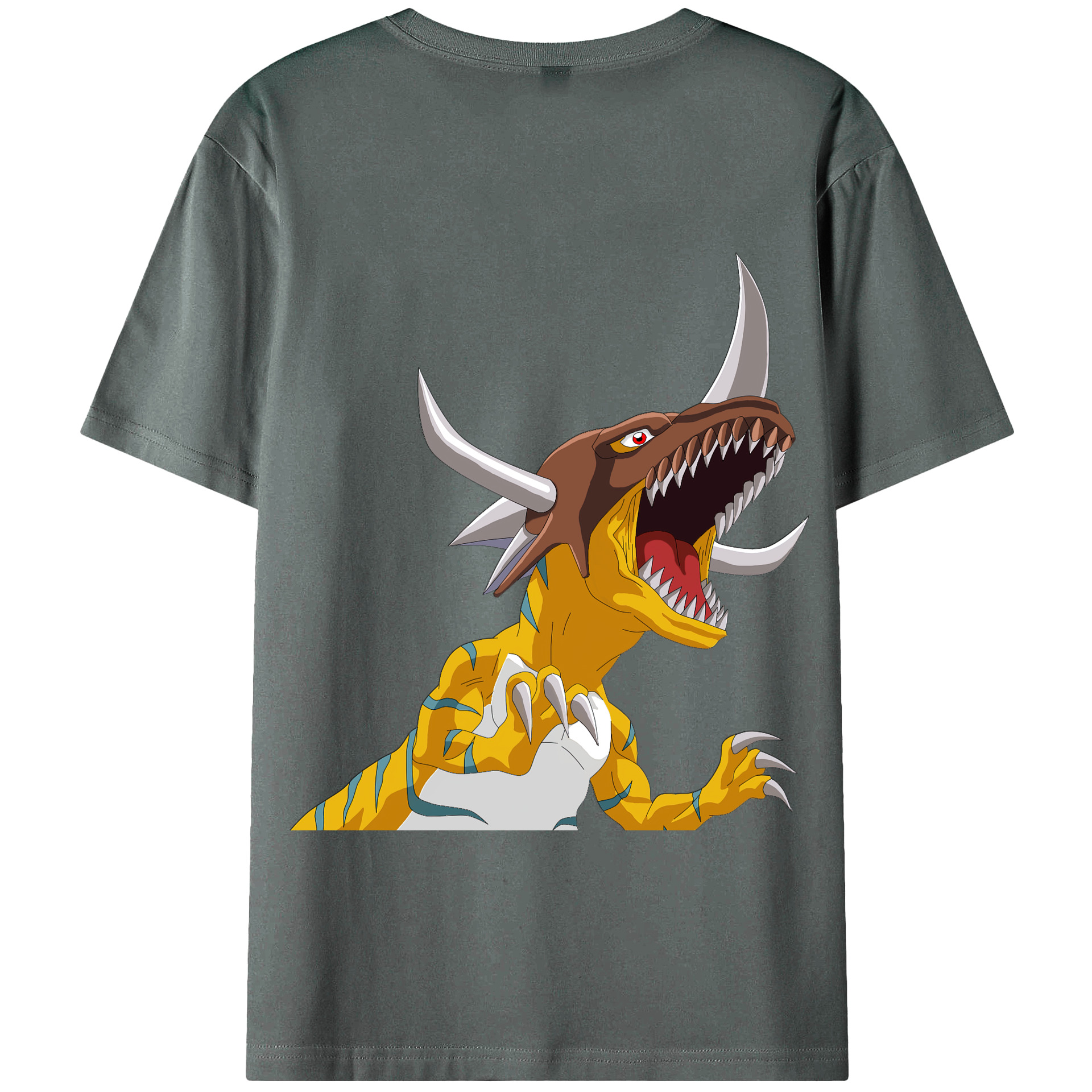 （画像用） Digimon デジタルモンスター/デジモン 綿100％半袖Tシャツ（背面プリント）